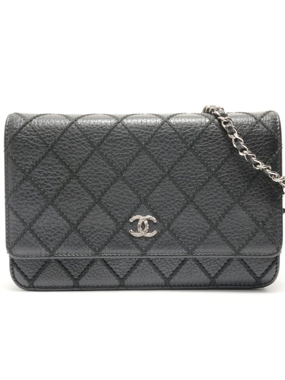 Chanel Shoulder Bag Wild Stitch Chain Wallet